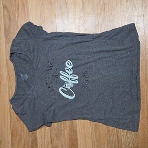 Women's Gray 'Let's Take a Coffee Break' Tee